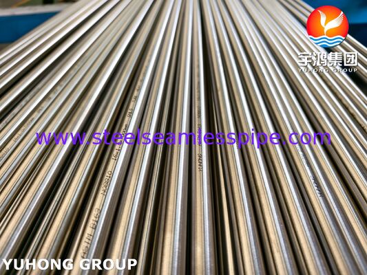 ASTM B163 Incoloy 800H Nickel Alloy Tube Seamless Tubing Annealed Larutan untuk Penukar Panas