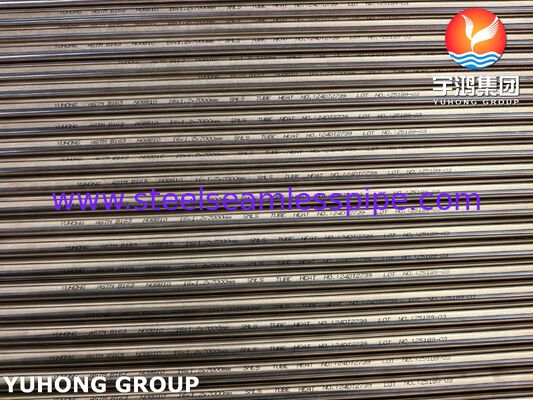 ASTM B163 Incoloy 800H Nickel Alloy Tube Seamless Tubing Annealed Larutan untuk Penukar Panas