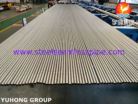 ASTM B163 Incoloy 800H Nickel Alloy Tube Seamless Tubing Annealed Larutan untuk Penukar Panas