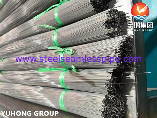 SUS304 ISO9626 Stainless Steel Welded Capillary Tube Untuk Jarum Hipodermal Medis