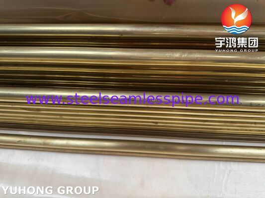 Copper Alloy Tube Seamless Heat Exchanger Tube ASTM B111 C44300 Arsenical Admiralty Brass