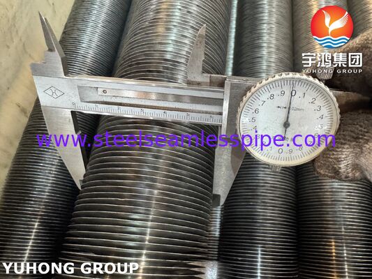 ASTM A179 Tabung Aluminium Fin Tipe L Baja Karbon untuk Penukar Panas