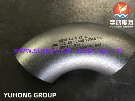 ASTM A815 UNS S32750 WP-S Elbow, Duplex Stainless Steel Pipe Fitting B16.9