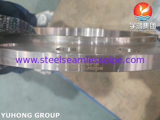 DIN 86033 Tembaga Nikel Slip On Flange CuNi10Fe1.6Mn / C70600 Alloy Flange untuk Pembangunan Kapal