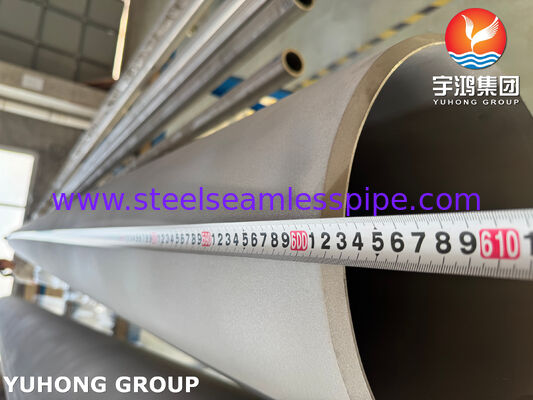 ASME SB725 UNS N04400 Monel 400 Nikel Alloy Steel Pipe Welded Untuk Proyek Laut Minyak dan Gas