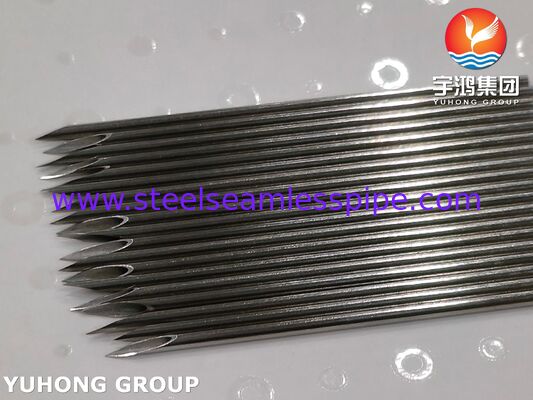 SS304 Stainless Steel Medical Grade Veterinary Needle Tube Untuk Injeksi Obat 16G