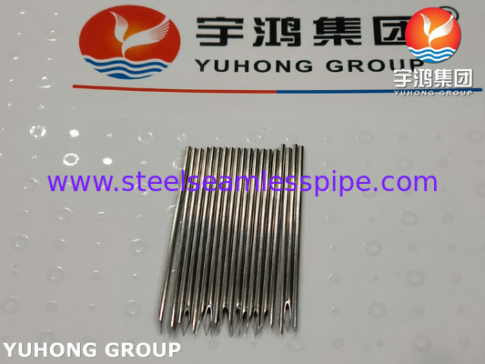 SS304 Stainless Steel Medical Grade Veterinary Needle Tube Untuk Injeksi Obat 16G