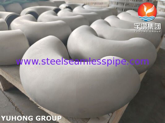 ASTM A234 WP22 CL1 / CL3 Baja Alloy Buttweld Fitting 180 derajat Siku Dicat Hitam
