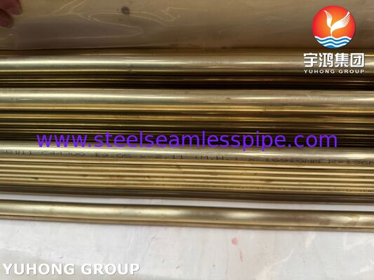 ASME SB111 C44300 Tabung Paduan Tembaga U-Bend Untuk Penukar Panas
