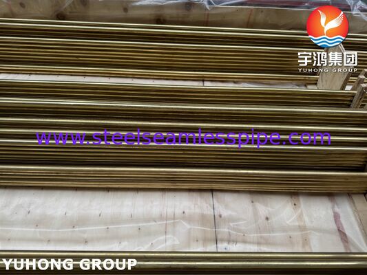 ASME SB111 C44300 Tabung Paduan Tembaga U-Bend Untuk Penukar Panas