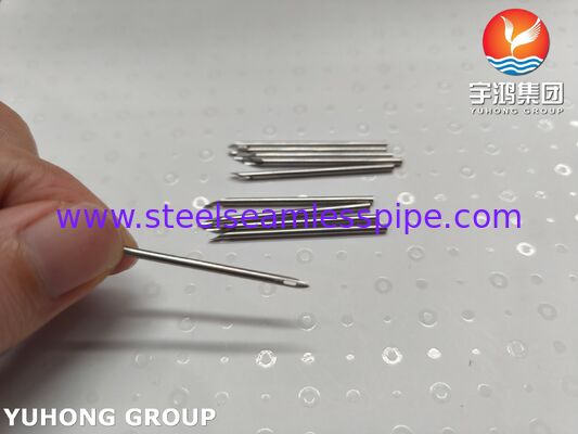 SUS304 Stainless Steel Medical AVF Needle Tube Untuk Perawatan Dialisis, Back Eye Point