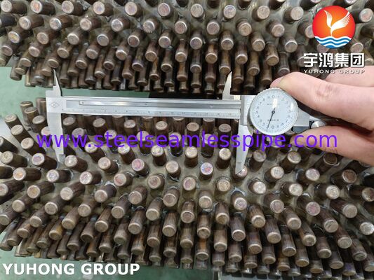 ASTM A312 TP304 tabung sirip bertopeng untuk pemulihan panas suhu tinggi