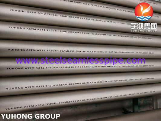 ASTM A312 TP304H / 1.4948 Pipa Stainless Steel Seamless Acar Pipa Bulat Anil