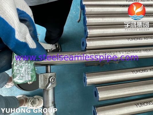 ASTM A249 TP316L Tabung Las Stainless Steel Anil Terang, Digunakan Untuk Pendingin Udara