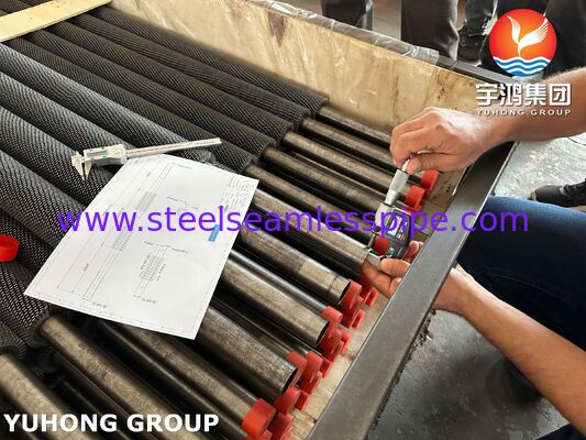 ASTM SA213 T22 Tabung bergelombang bergelombang untuk penukar panas suhu tinggi dan boiler