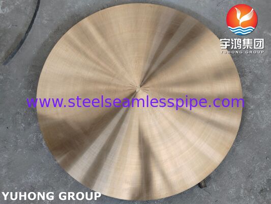 Tembaga paduan plat bulat NAVAL Kuningan ASME SB171 C46400 O25 FORGED DISC