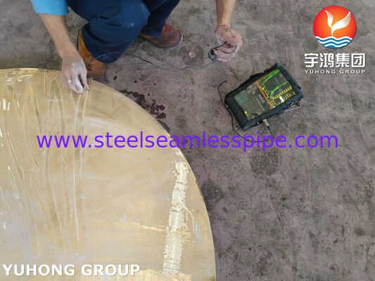 Tembaga paduan plat bulat NAVAL Kuningan ASME SB171 C46400 O25 FORGED DISC