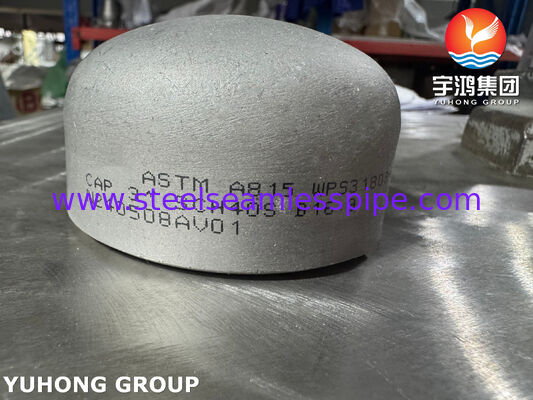 ASTM A815 WPS31803 Tutup pipa stainless steel duplex Tutup ujung pipa duplex 2205