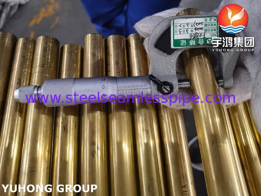 Tabung Seamless Tembaga Alloy ASTM B111 C44300 C70600 C71500 C68700 C71640 Air cooler Radiator Condenser Aplikasi