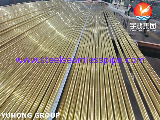 Tabung Seamless Tembaga Alloy ASTM B111 C44300 C70600 C71500 C68700 C71640 Air cooler Radiator Condenser Aplikasi