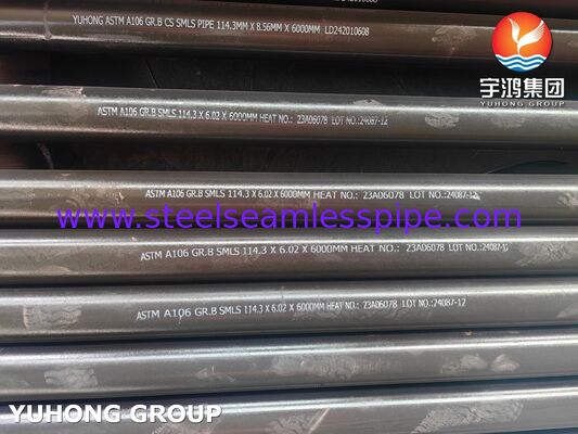 ASTM A106 GR.B Carbon Steel Heat Exchanger Seamless Tube untuk Minyak & Gas