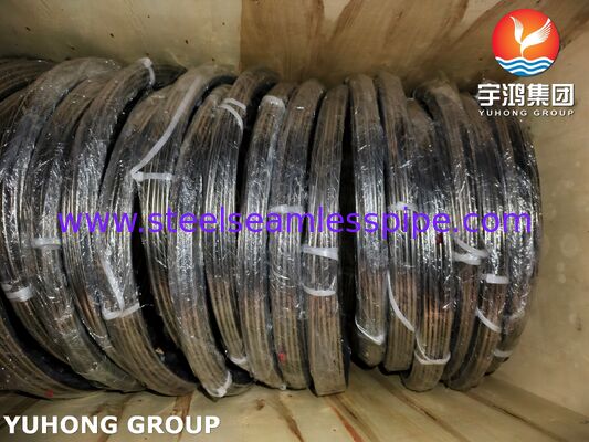 ASTM A269 TP316L Tabung Kerucut Baja Rinsing Berwarna Cerah Untuk Pipa Hidraulik