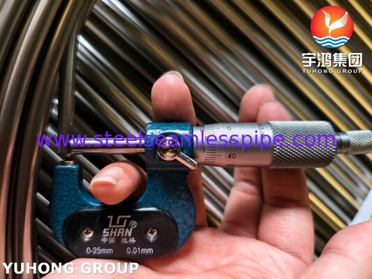 ASTM A269 TP316L Tabung Kerucut Baja Rinsing Berwarna Cerah Untuk Pipa Hidraulik