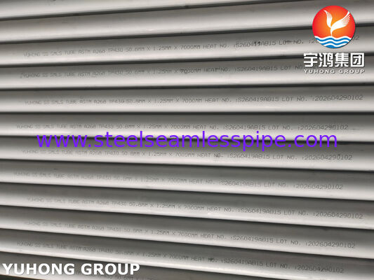 ASTM A268 TP430 , UNS S43000 Tabung Baja Tahan Karat Tanpa Sambungan Untuk Tabung Penukar Panas