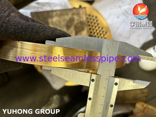 ASTM B171 C46400 Naval Brass Tubesheet Untuk Kondensor Penukar Panas