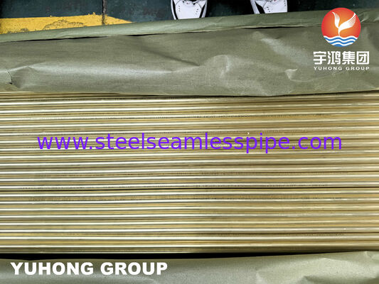 ASTM B111 C44300 Admiralty Brass Seamless Tube for Heat Exchanger & Condenser