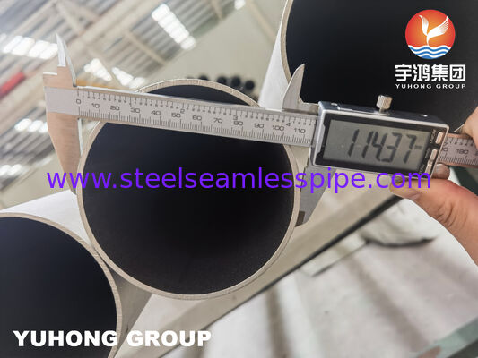 ASTM A790 UNS S31803 Stainless Steel Duplex Pipe Welded untuk layanan industri korosif