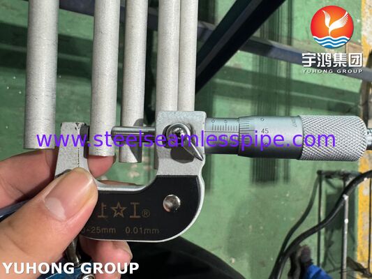 ASTM A269 TP316L Tabung stainless steel tanpa jahitan untuk penukar panas, disiram dan dipanaskan