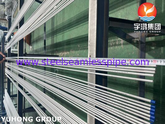 ASTM A269 TP316L Tabung stainless steel tanpa jahitan untuk penukar panas, disiram dan dipanaskan