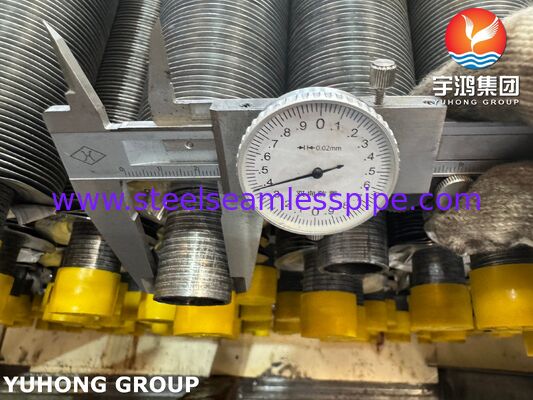 Tipe KL Fenned Tubes untuk Air-Cooled Heat Exchangers   ASME SA179 Carbon Steel Tubes