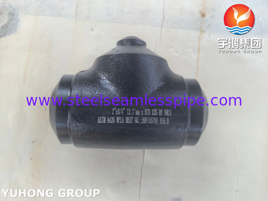 ASTM A420 WPL6 Fitting Baja Karbon Suhu Rendah LTC Tee Pereduksi Fitting Las Pantat