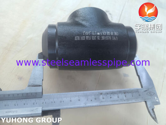 ASTM A420 WPL6 Fitting Baja Karbon Suhu Rendah LTC Tee Pereduksi Fitting Las Pantat