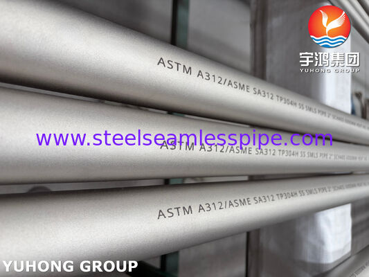 Pipa Seamless Baja Tahan Karat ASTM A312 TP304H 304L Untuk Aplikasi Kimia dan Industri