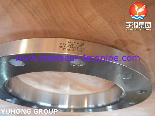 ASTM A182 F321 Lap Joint Flange LTF Flange EN 1.4541 / 08Х18Н10Т Flanges baja tahan karat