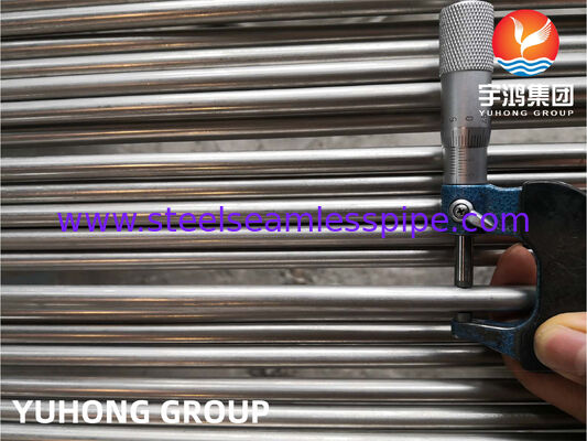 Tabung Penukar Panas Baja Tahan Karat Tabung las baja tahan karat ASTM A249 TP304 TP304L Dengan Kinerja Tinggi, Dipickel Dianil, Ujung Polos