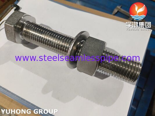 Pengencang Super Dupleks ISO4017 S32205 2205 Mesin Cuci Mur Baut Hex Baja Dupleks