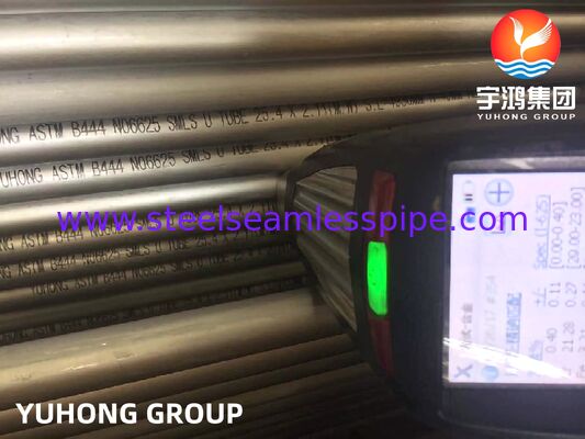 ASTM B444 Inconel 625 Seamless U Bend Tube untuk Penukar Panas Shell & Tube