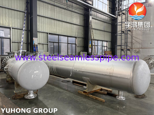 TEMA BEM Shell dan Tube Heat Exchanger ASME SA240 316 Stainless Steel Heat Exchanger Tube Bundle