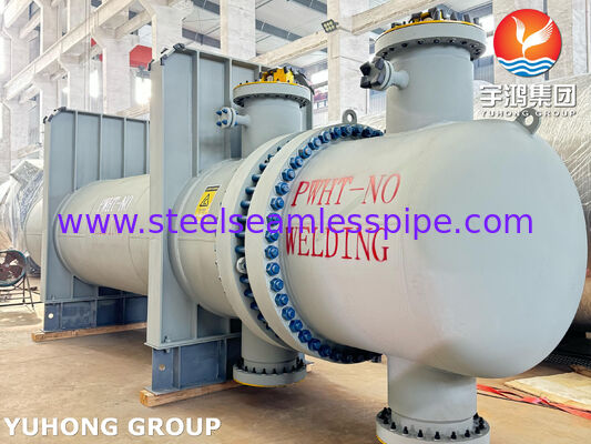 Penukar panas TEMA Tipe BEM 1108 Tabung Monel 400 Tabung Tetap Shell and Tube