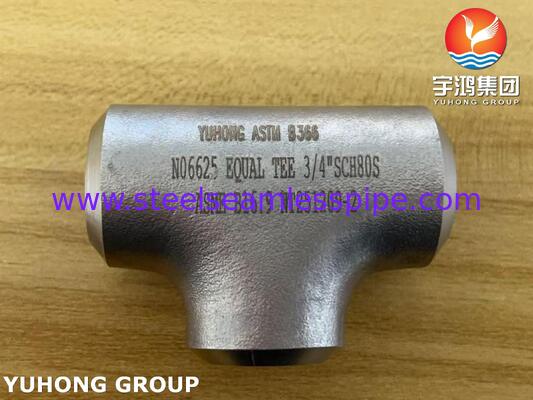 ASTM B366 WPNCMC Fitting UNS N06625 / Inconel 625 Nickel Alloy Tee ASME B16.5 Fitting