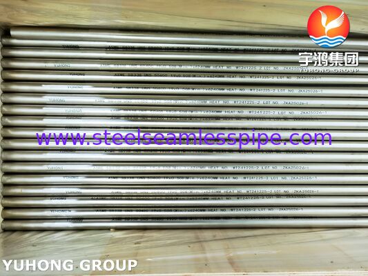 Tabung Titanium Seamless ASTM B338 Grade 2 UNS R50400 untuk Penukar Panas dengan Permukaan Annealed Cerah