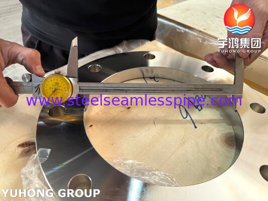 EN 1092-1 F316L Baja tahan karat Flat Face FF Flange PN16 untuk pipa