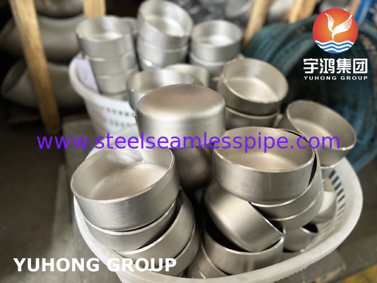 Tutup Las Pantat Baja Tahan Karat ASTM A403 WP316L ASME B16.9 Sandblasted untuk Perpipaan Industri