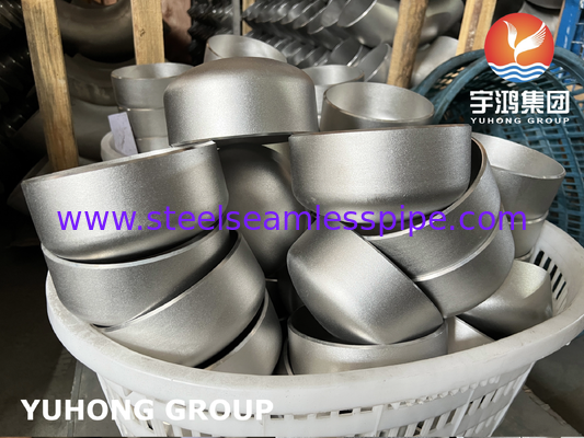 Tutup Las Pantat Baja Tahan Karat ASTM A403 WP316L ASME B16.9 Sandblasted untuk Perpipaan Industri