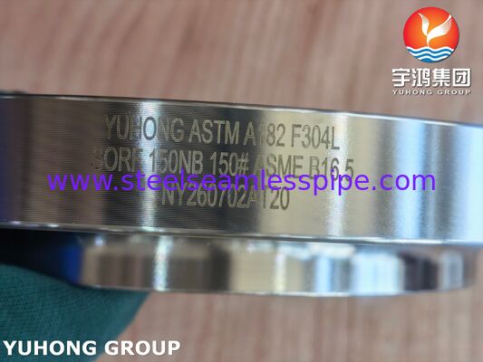 ASTM A182 F304L Stainless Steel Slip On Raised Face Flange SORF PN16 EN1092-1