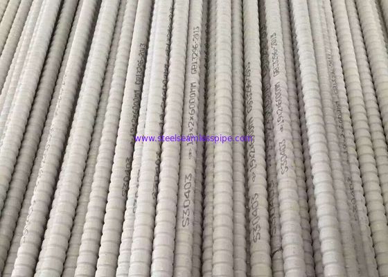 ASTM A213 S30403 Tabung Fin Bergelombang hemat energi untuk penukar panas